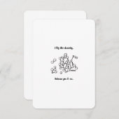 Chemie tussen ons, ik hou van je - platte Kaart (Voorkant / Achterkant)