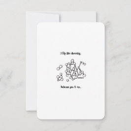 Chemie tussen ons, ik hou van je - platte Kaart