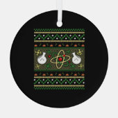 Chemie Ugly Kerstscience Engineer Gift Glas Ornament (Achterkant)