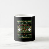 Chemie Ugly Kerstscience Engineer Gift Koffiemok (Center)