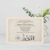 Chemie Uitnodiging tot een groot Afstuderen (Staand voorkant)