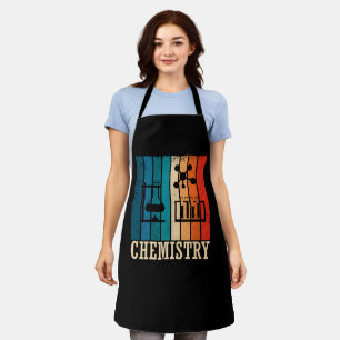 Chemie van de zonsondergang in vintage stijl schort