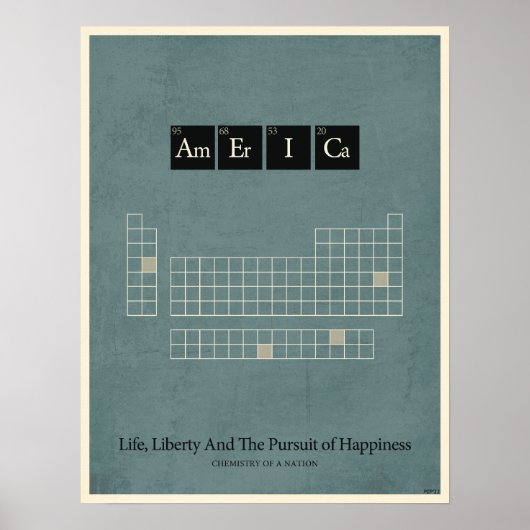 Chemie van een natie poster (Voorkant)