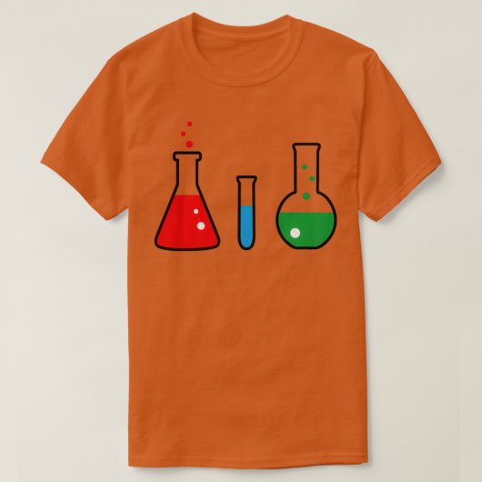 Chemie van testbuizen t-shirt (Design voorkant)