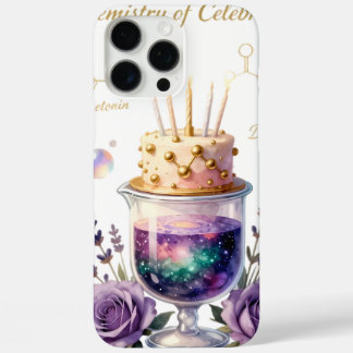 Chemie Verjaardagsfeest Fles en Bloemstuk Ca iPhone 16 Pro Max Hoesje