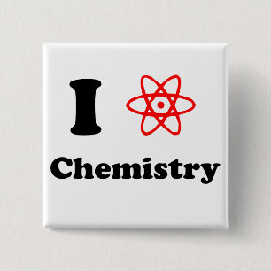 Chemie Vierkante Button 5,1 Cm
