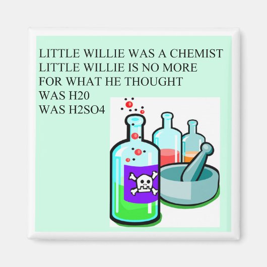 chemie weinig willie rhyme magneet (Voorkant)