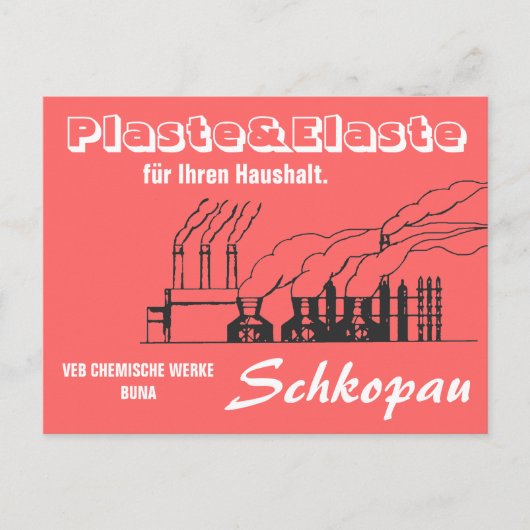 Chemie Werbedesign DDR Briefkaart (Voorkant)