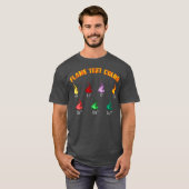 Chemie Wetenschap Chemist Vlam Test Kleur Gift T-shirt (Voorkant volledig)