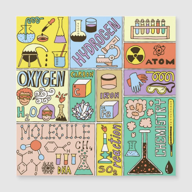 Chemie Wetenschap  Illustratieset (Voorkant)
