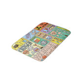 Chemie Wetenschap Illustratieset Badmat (Gekanteld)