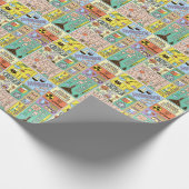 Chemie Wetenschap  Illustratieset Cadeaupapier (Hoek)