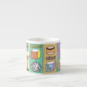 Chemie Wetenschap  Illustratieset Espresso Kop