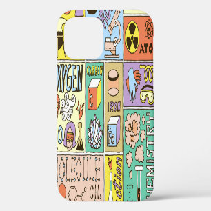 Chemie Wetenschap  Illustratieset iPhone 12 Hoesje