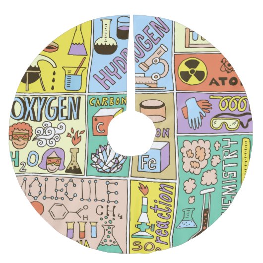 Chemie Wetenschap  Illustratieset Kerstboom Rok (Voorkant)