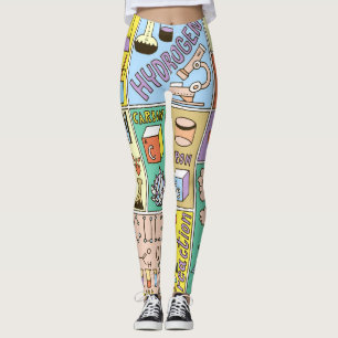 Chemie Wetenschap  Illustratieset Leggings