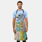 Chemie Wetenschap  Illustratieset Schort (Gedragen)