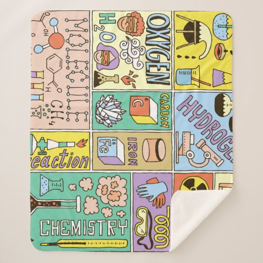Chemie Wetenschap  Illustratieset Sherpa Deken (Voorkant)