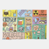 Chemie Wetenschap  Illustratieset Theedoek (Horizontaal)