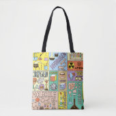 Chemie Wetenschap  Illustratieset Tote Bag (Voorkant)