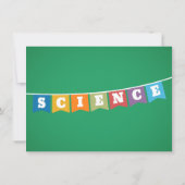 Chemie Wetenschap Kids Verjaardag Party Uitnodigin Kaart (Achterkant)