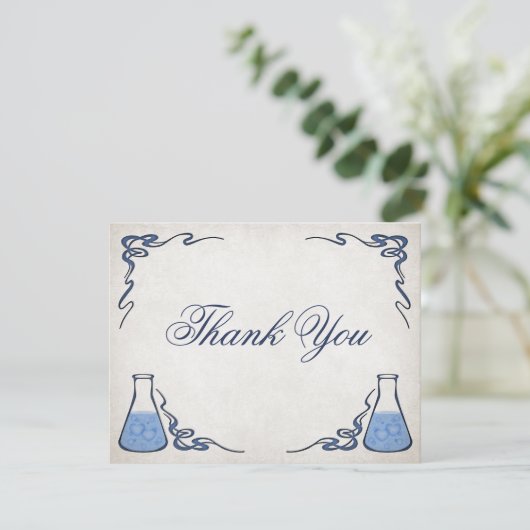 Chemie Wetenschap Leraar Bruiloft Uitnodigingen (Staand voorkant)