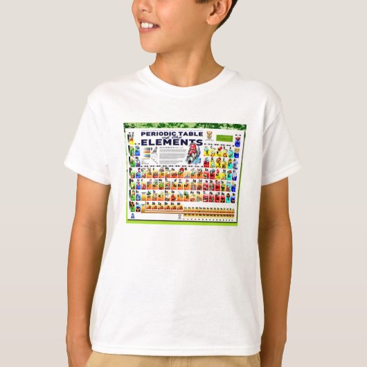 Chemie, wetenschap, periodiek systeem van elemente t-shirt (Voorkant)