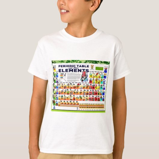 Chemie, wetenschap, periodiek systeem van elemente t-shirt (Voorkant)