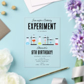 Chemie Wetenschap Test Tubes Kids Verjaardagsfeest Acryl Uitnodigingen (Insitu (Huwelijk))