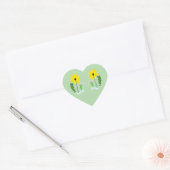 Chemie Zonnebloem Hart Sticker (Envelop)