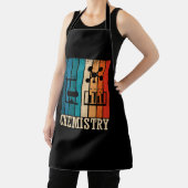 Chemie zonsondergang retro strepenpatroon schort (Insitu)