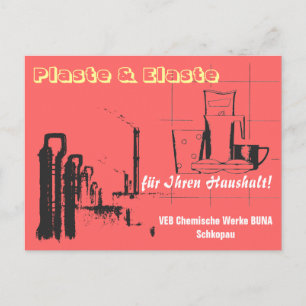 Chemiedesign DDR Briefkaart