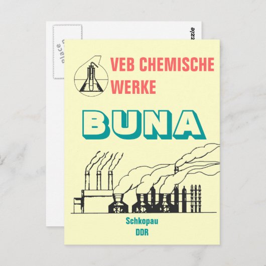 Chemiewerbedesign DDR Briefkaart (Voorkant / Achterkant)