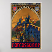 Chemin de fer d'Orléans et du midi, Carcassonne Poster (Voorkant)