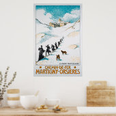 Chemin-de-Fer Martigny-Orsières,Schweiz,Spoorweg Poster (Keuken)