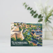 Chemin de la Corniche Luxemburg Briefkaart (Staand voorkant)