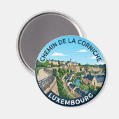 Chemin de la Corniche Luxemburg Magneet (Voorkant / Achterkant)