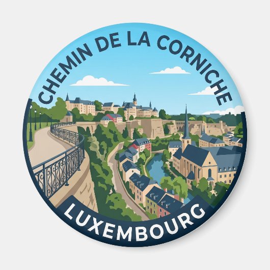 Chemin de la Corniche Luxemburg Magneet (Voorkant)