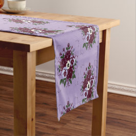 Chemin de Table- Bouquet de Violettes Korte Tafelloper