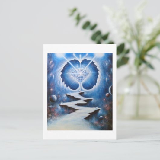 Chemin du coeur briefkaart (Staand voorkant)