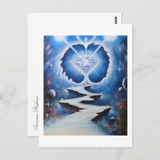 Chemin du coeur briefkaart (Voorkant / Achterkant)