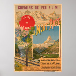 Chemins de fer P.L.M Le Mont Roos Vallee de Poster