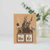 Chemisch beer ontdekte bier briefkaart (Staand voorkant)