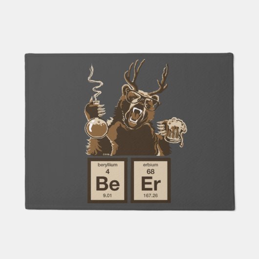 Chemisch beer ontdekte bier deurmat (Voorkant)