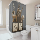 Chemisch beer ontdekte bier douchegordijn (In situ)