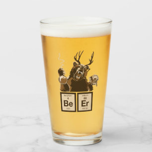 Chemisch beer ontdekte bier glas