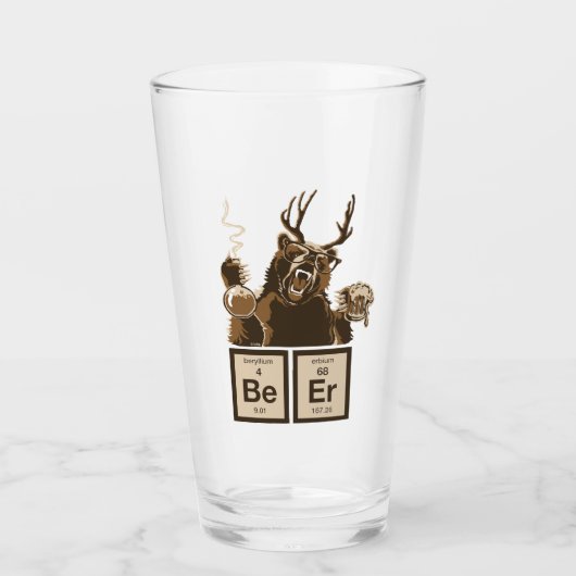 Chemisch beer ontdekte bier glas (Voorkant)