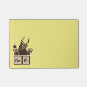 Chemisch beer ontdekte bier post-it® notes