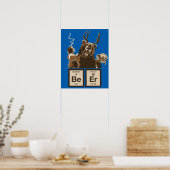 Chemisch beer ontdekte bier poster (Keuken)