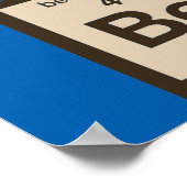 Chemisch beer ontdekte bier poster (Hoek)